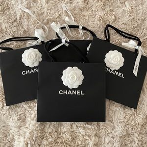 Chanel Shopping Bags, Bundle of 4, Petite/Small Size in Black